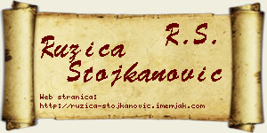 Ružica Stojkanović vizit kartica